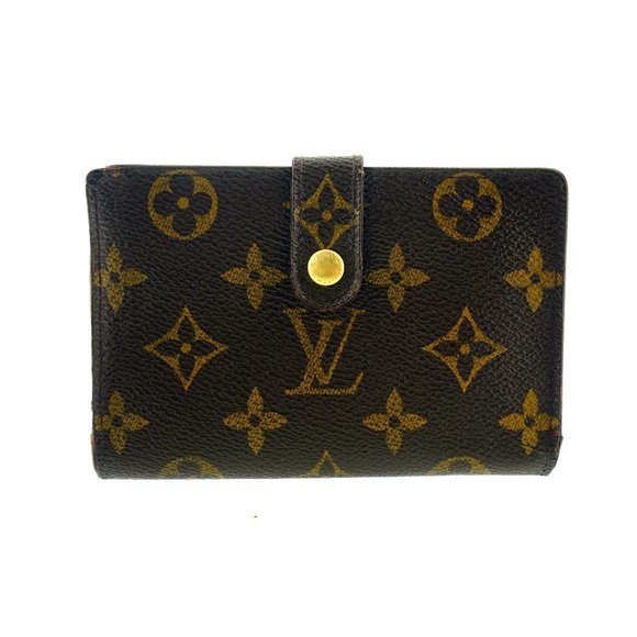 LOUIS VUITTON Monogram Canvas and Leather French Kiss Compact Clutch Wallet - Picture 1 of 11